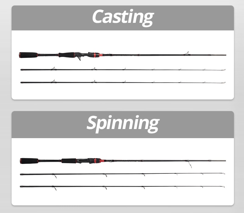 KastKing Max-caña de pescar de fundición giratoria de carbono, caña de acero con 1,80 m, 2,13 m, 2,28 m, 2,4 m, para pesca de Lucio